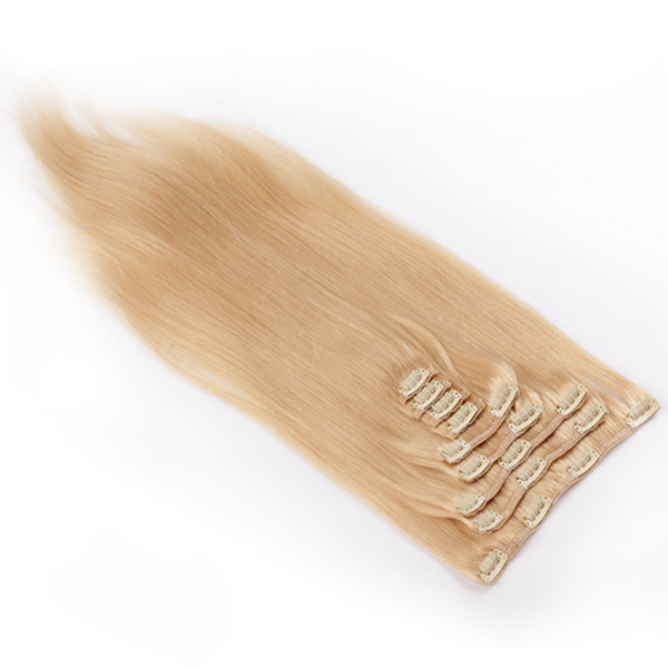 Cheap clip in human hair extensions 100g YJ004